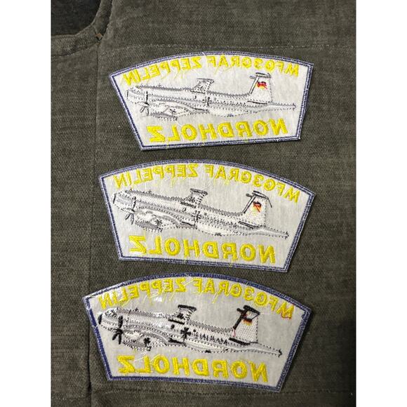 Patches iron or sew on 3pk Aviation-Airplane MFG3GRAF Zeppelin Nordholz. - Picture 2 of 5